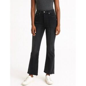 LOFT Black The Kick Crop Jeans